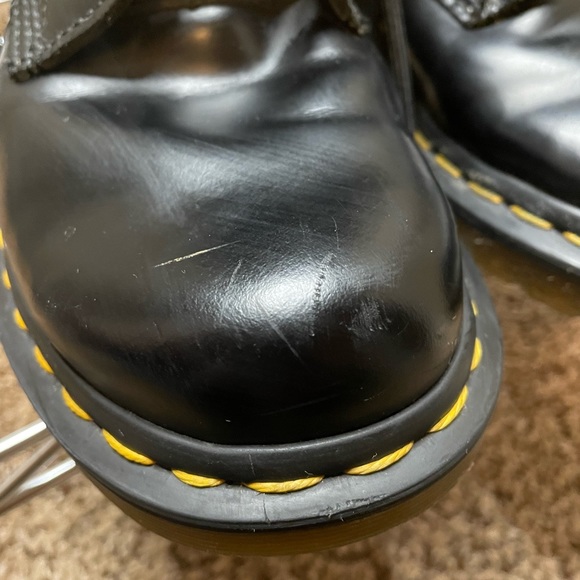 1460 Smooth Leather Lace Up Air Wair Dr. Martens Combat Boots - Picture 5 of 11